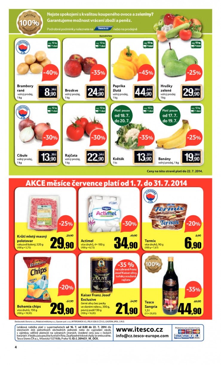 leták Tesco supermarkety od 16.7.2014 strana 1 leták Tesco supermarkety od 16.7.2014 strana 1