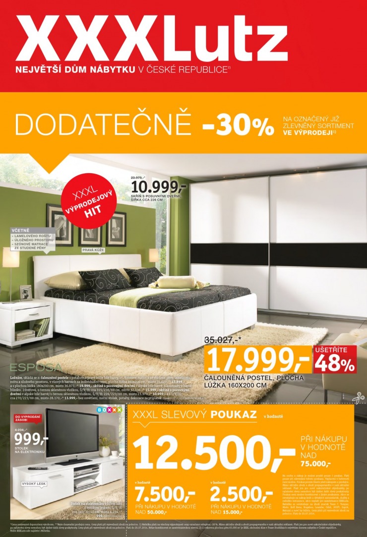 letk XXXLutz Aktuln prospekt od 1.7.2014 strana 1