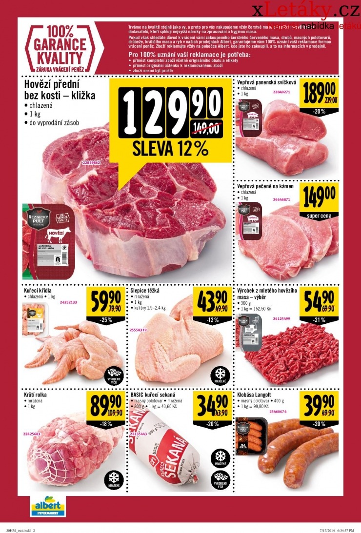 leták Albert Hypermarket leták strana 1 leták Albert Hypermarket leták strana 1