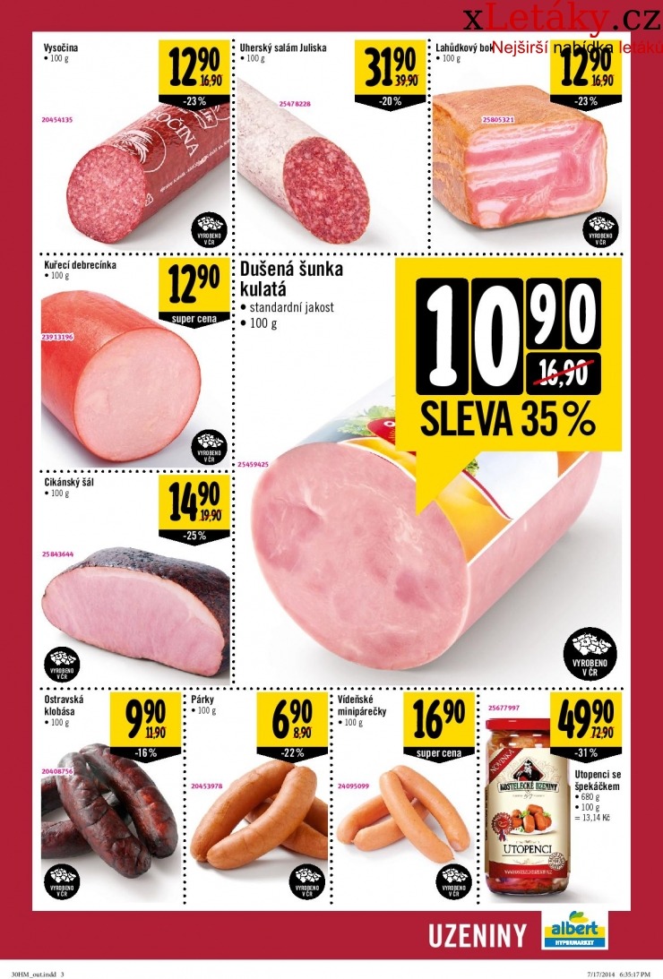 leták Albert Hypermarket leták strana 1 leták Albert Hypermarket leták strana 1