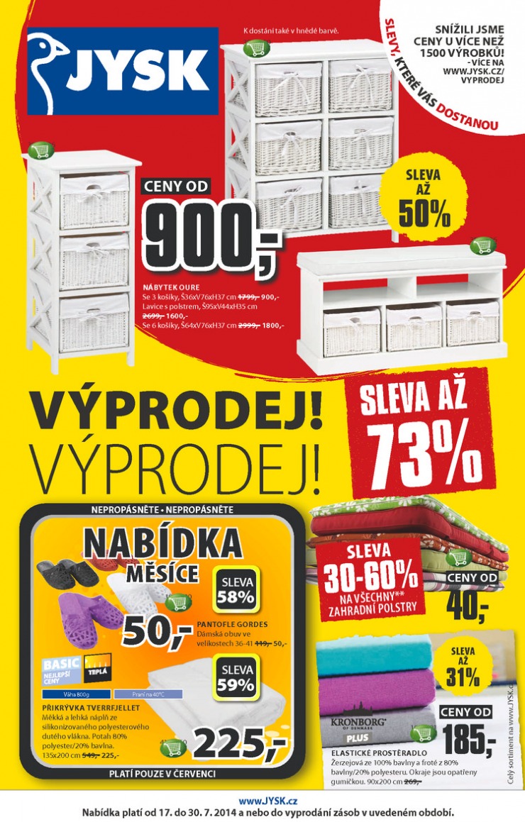 letk Jysk Nabdka tdne od 17.7.2014 strana 1