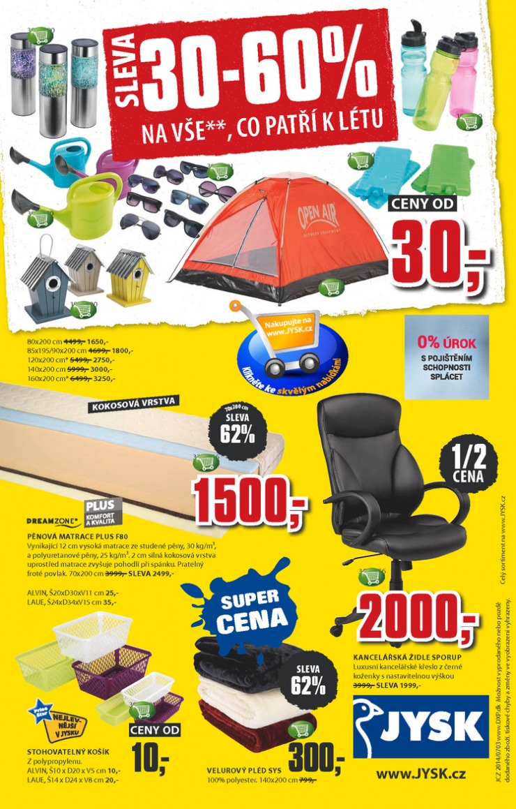 leták Jysk Nabídka týdne od 17.7.2014 strana 1 leták Jysk Nabídka týdne od 17.7.2014 strana 1