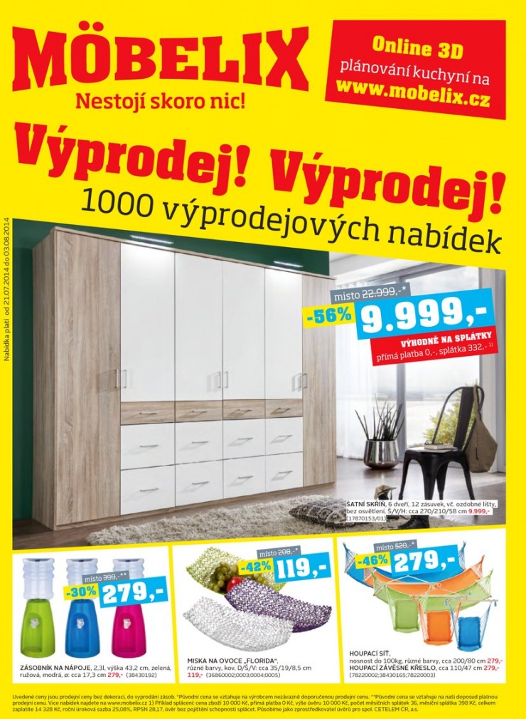 letk Mobelix Aktuln prospekt od 21.7.2014 strana 1
