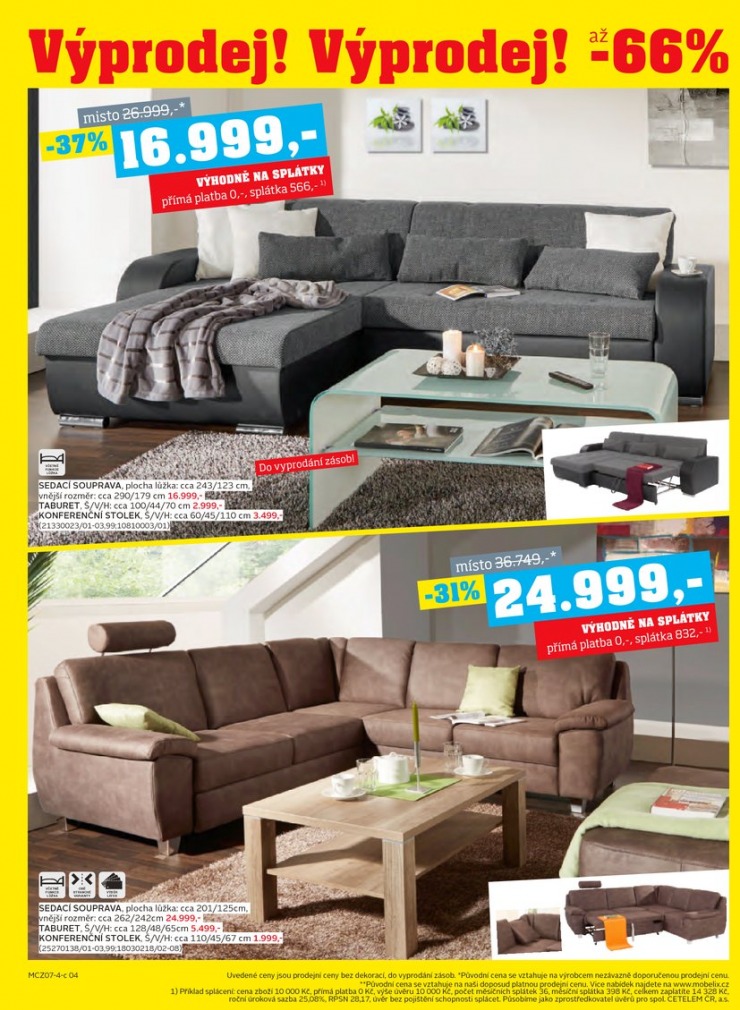 let�k Mobelix Aktu�ln� prospekt od 21.7.2014 strana 1