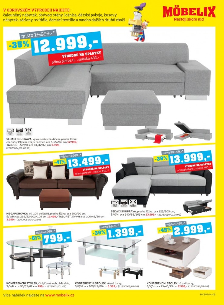 let�k Mobelix Aktu�ln� prospekt od 21.7.2014 strana 1