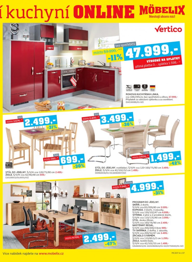 let�k Mobelix Aktu�ln� prospekt od 21.7.2014 strana 1