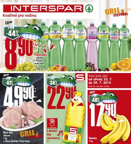 leták Interspar Akční nabídka od 23.7.2014 strana 1 leták Interspar Akční nabídka od 23.7.2014 strana 1