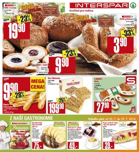 leták Interspar Akční nabídka od 23.7.2014 strana 1 leták Interspar Akční nabídka od 23.7.2014 strana 1