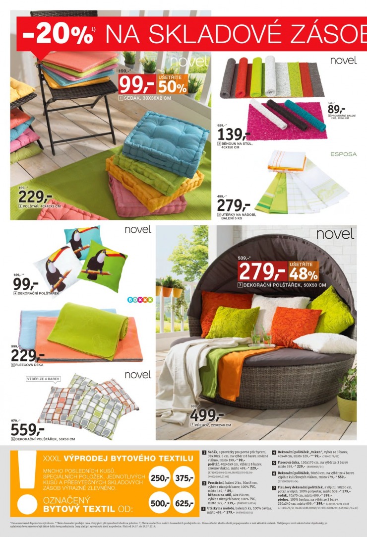 leták XXXLutz Aktuální prospekt od 21.7.2014 strana 1 leták XXXLutz Aktuální prospekt od 21.7.2014 strana 1