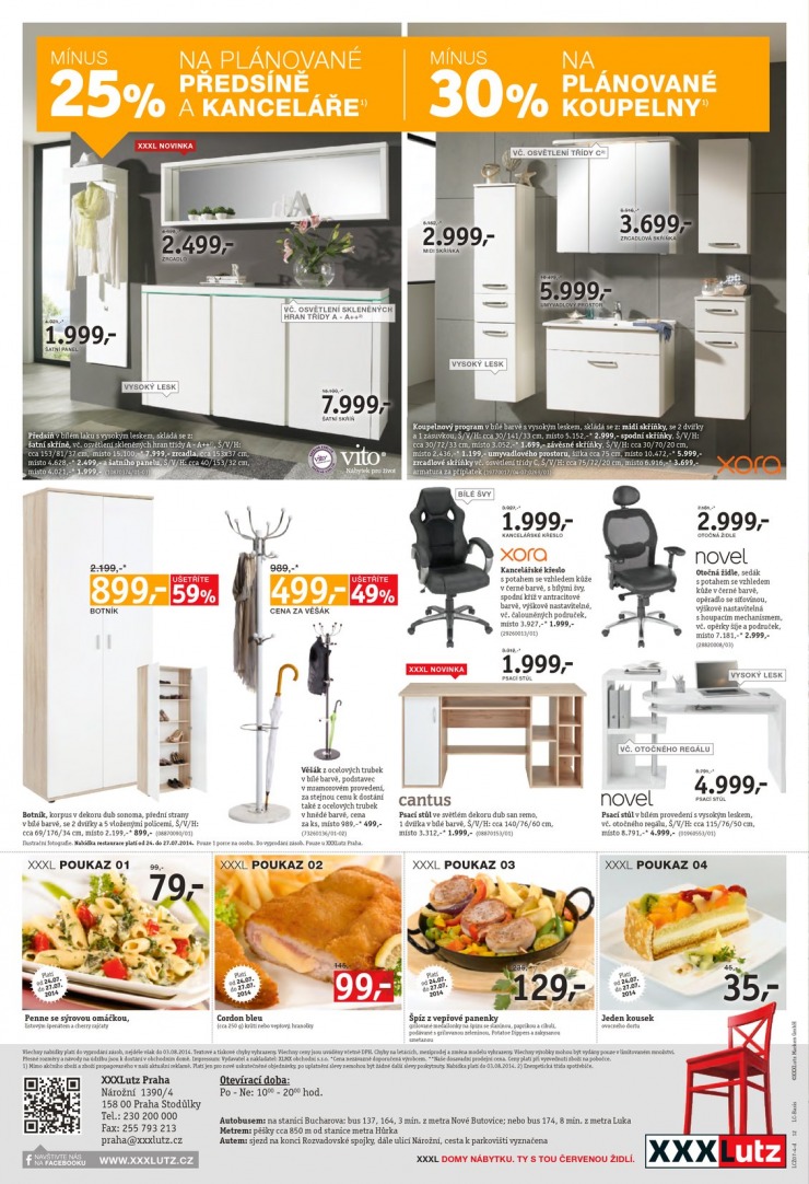 leták XXXLutz Aktuální prospekt od 21.7.2014 strana 1 leták XXXLutz Aktuální prospekt od 21.7.2014 strana 1