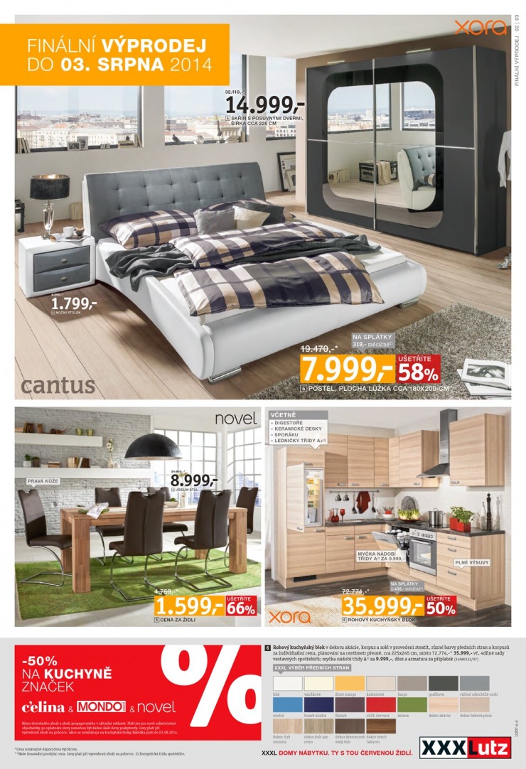 leták XXXLutz Aktuální prospekt od 21.7.2014 strana 1 leták XXXLutz Aktuální prospekt od 21.7.2014 strana 1