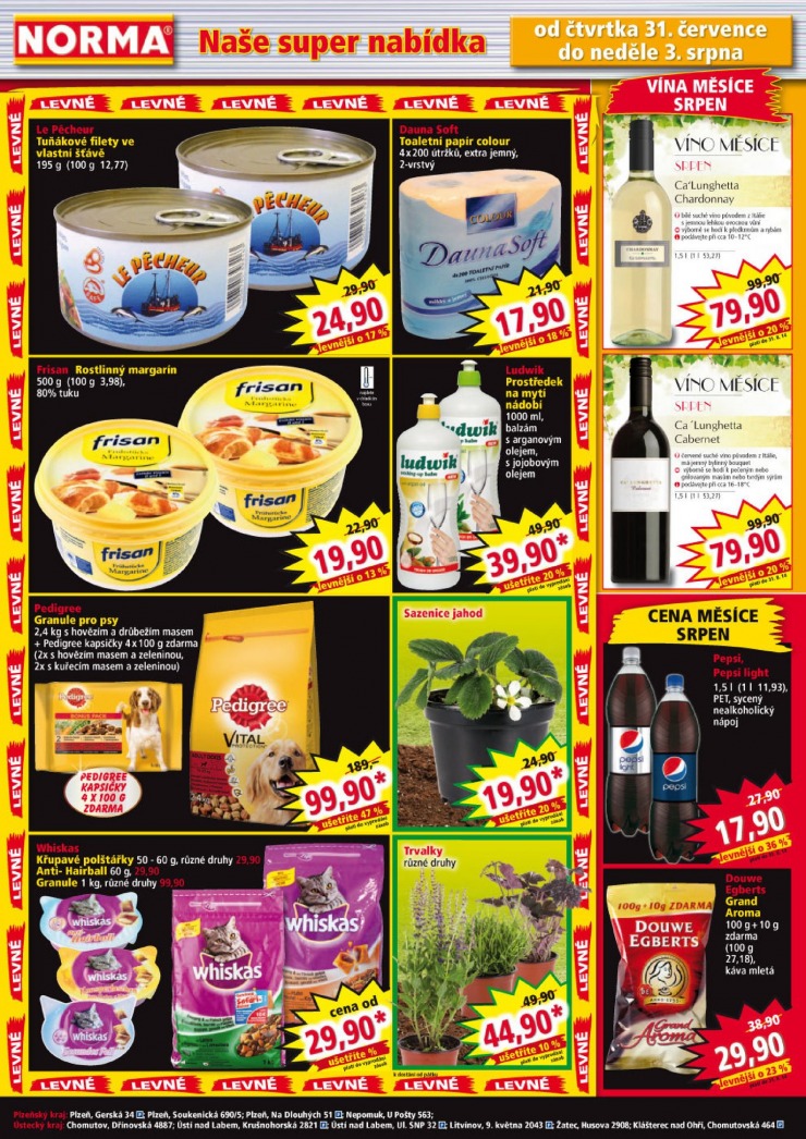leták Norma Aktuální leták od 28.7.2014 strana 1 leták Norma Aktuální leták od 28.7.2014 strana 1