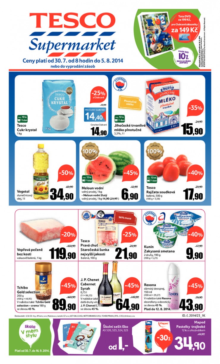 letk Tesco supermarkety od 30.7.2014 strana 1