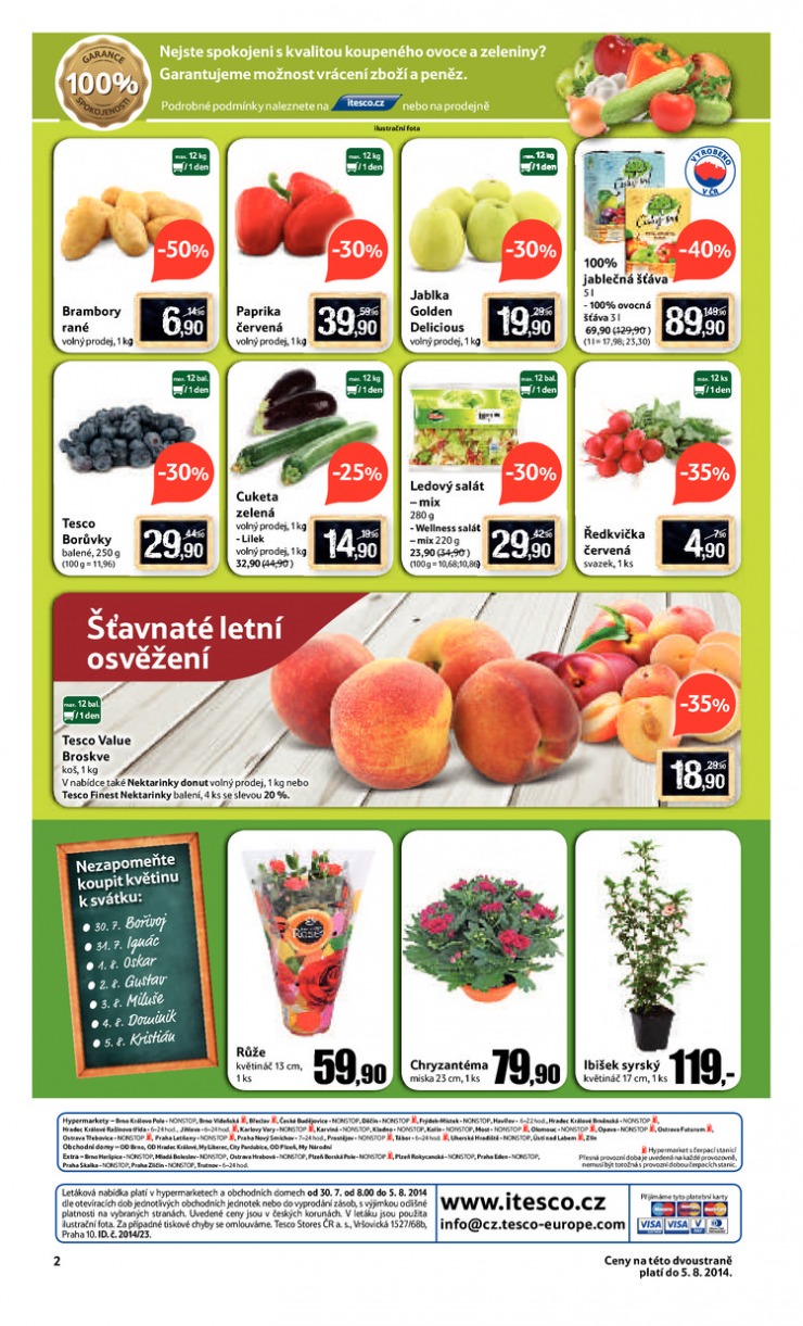 leták Tesco OD od 30.7.2014 strana 1 leták Tesco OD od 30.7.2014 strana 1