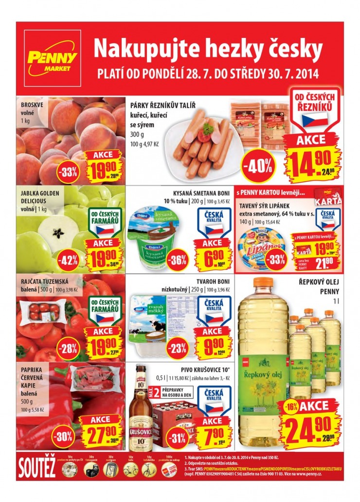 leták Penny Aktuální nabídka od 28.7.2014 strana 1 leták Penny Aktuální nabídka od 28.7.2014 strana 1
