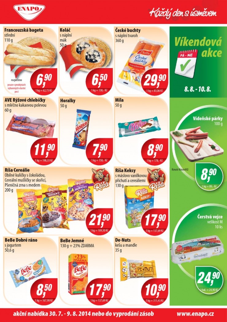 leták Enapo Akční leták od 30.7.2014 strana 1 leták Enapo Akční leták od 30.7.2014 strana 1