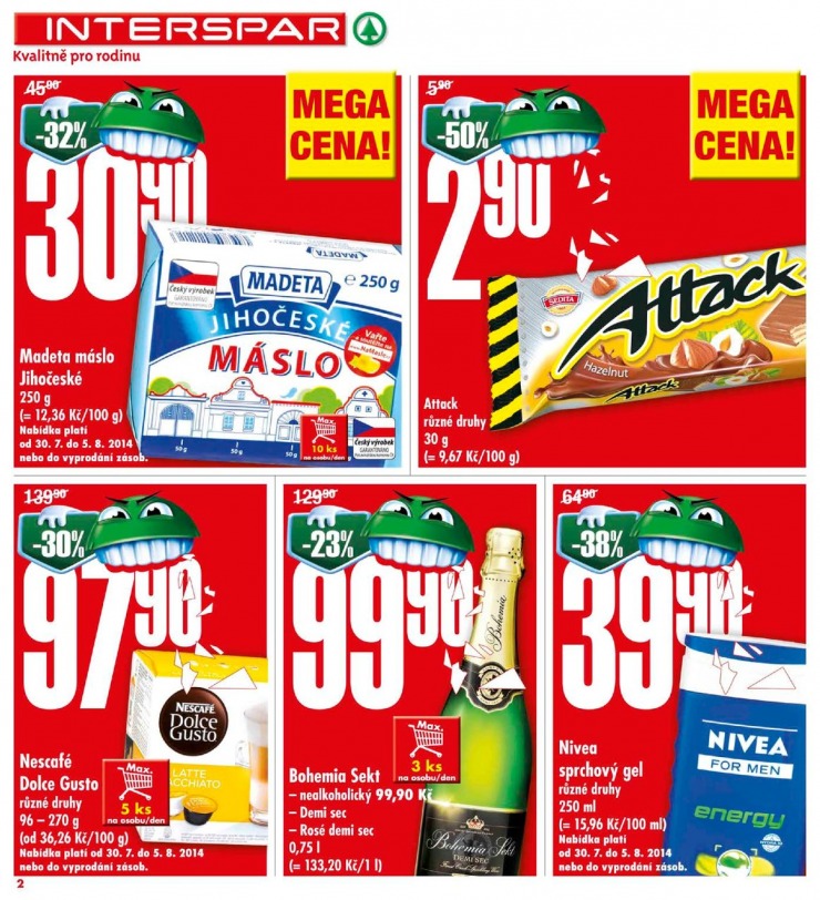 leták Interspar Akční nabídka od 30.7.2014 strana 1 leták Interspar Akční nabídka od 30.7.2014 strana 1