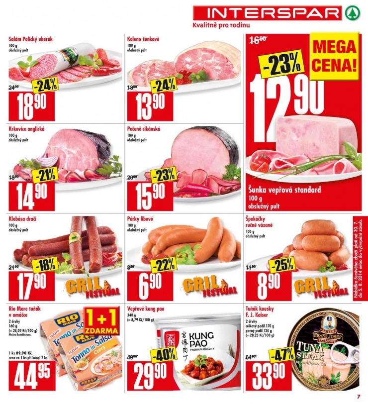 leták Interspar Akční nabídka od 30.7.2014 strana 1 leták Interspar Akční nabídka od 30.7.2014 strana 1