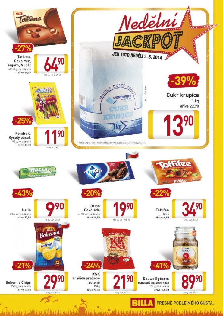 let�k Billa velk� od 30.7.2014 strana 1