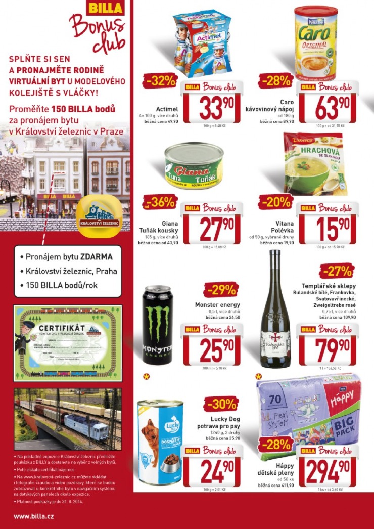 leták Billa velký od 30.7.2014 strana 1 leták Billa velký od 30.7.2014 strana 1