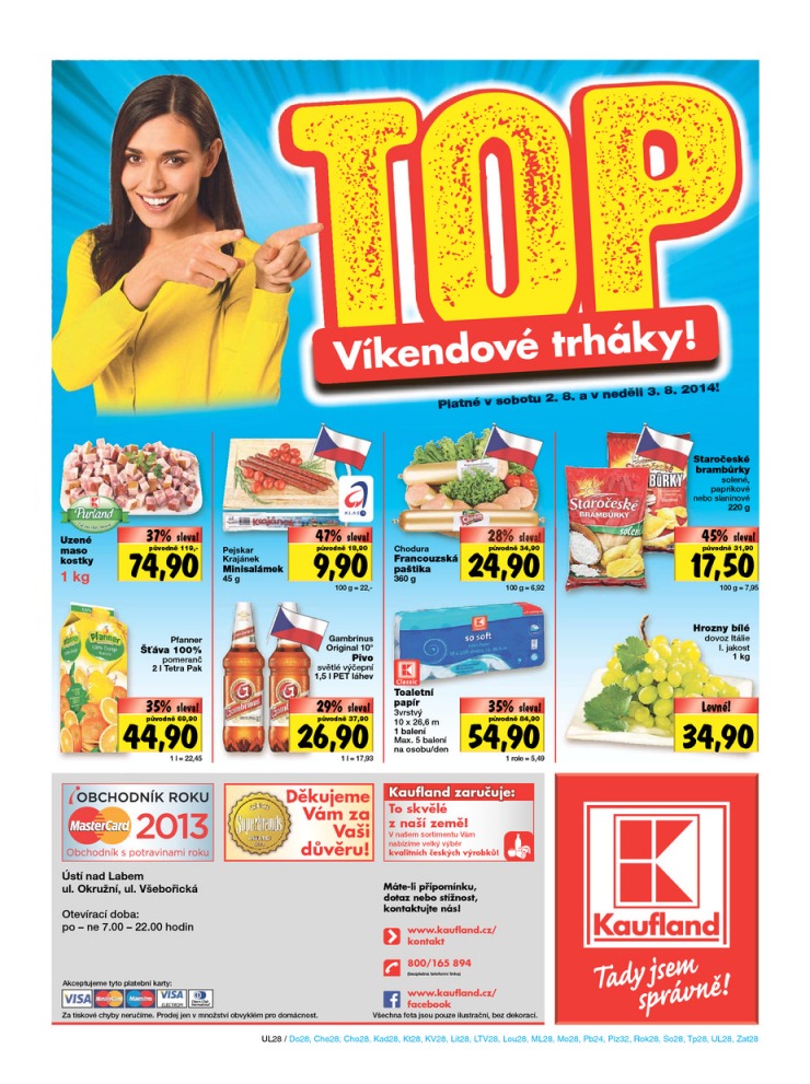 leták Kaufland Aktuální nabídka od 31.7.2014 strana 1 leták Kaufland Aktuální nabídka od 31.7.2014 strana 1