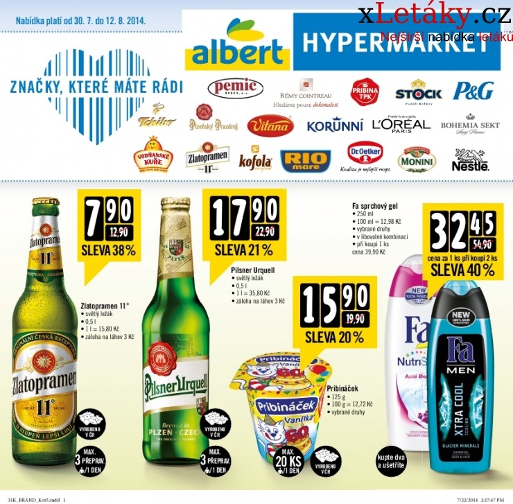 leták Albert hypermarket - brand Leták strana 1