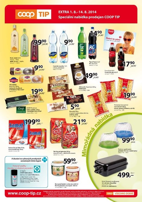 leták COOP Tip extra od 1.8.2014 strana 1 leták COOP Tip extra od 1.8.2014 strana 1
