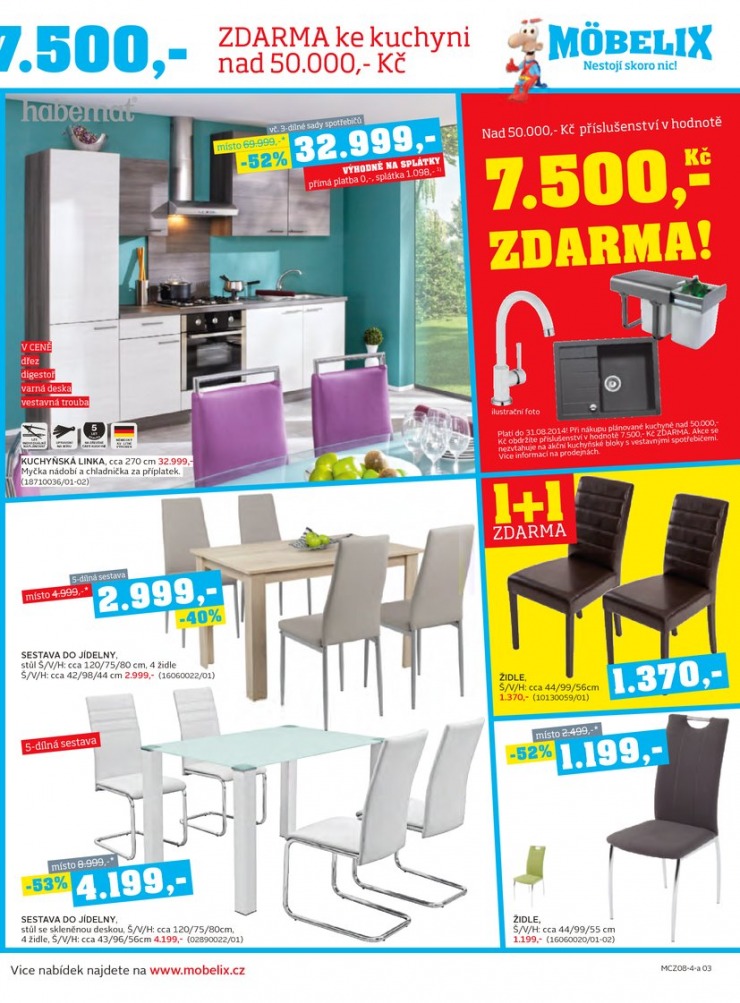 leták Mobelix Aktuální prospekt od 4.8.2014 strana 1 leták Mobelix Aktuální prospekt od 4.8.2014 strana 1