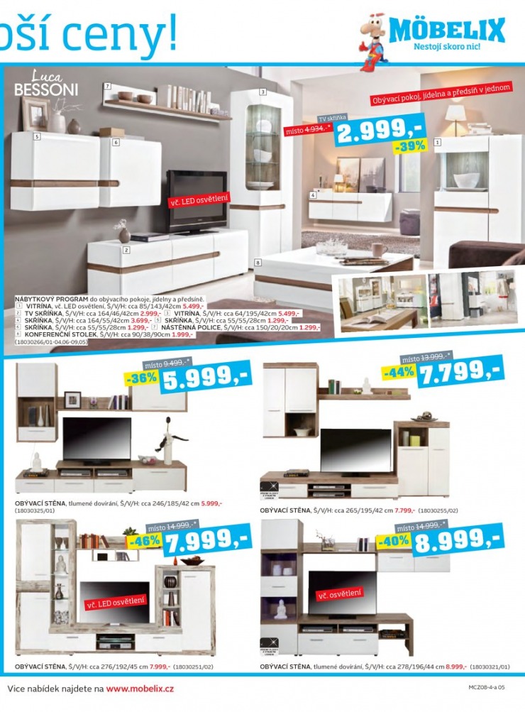 let�k Mobelix Aktu�ln� prospekt od 4.8.2014 strana 1