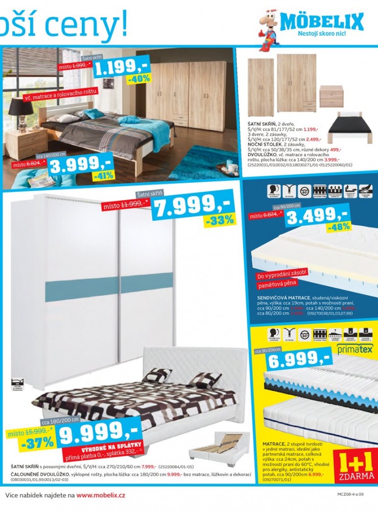 let�k Mobelix Aktu�ln� prospekt od 4.8.2014 strana 1