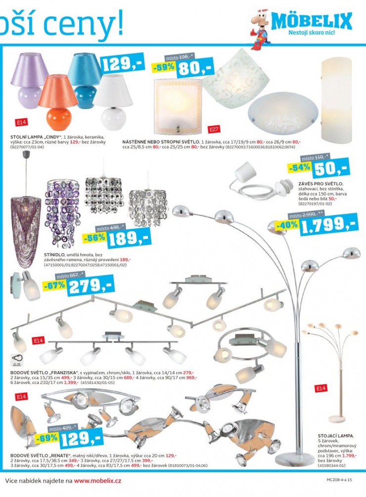 let�k Mobelix Aktu�ln� prospekt od 4.8.2014 strana 1