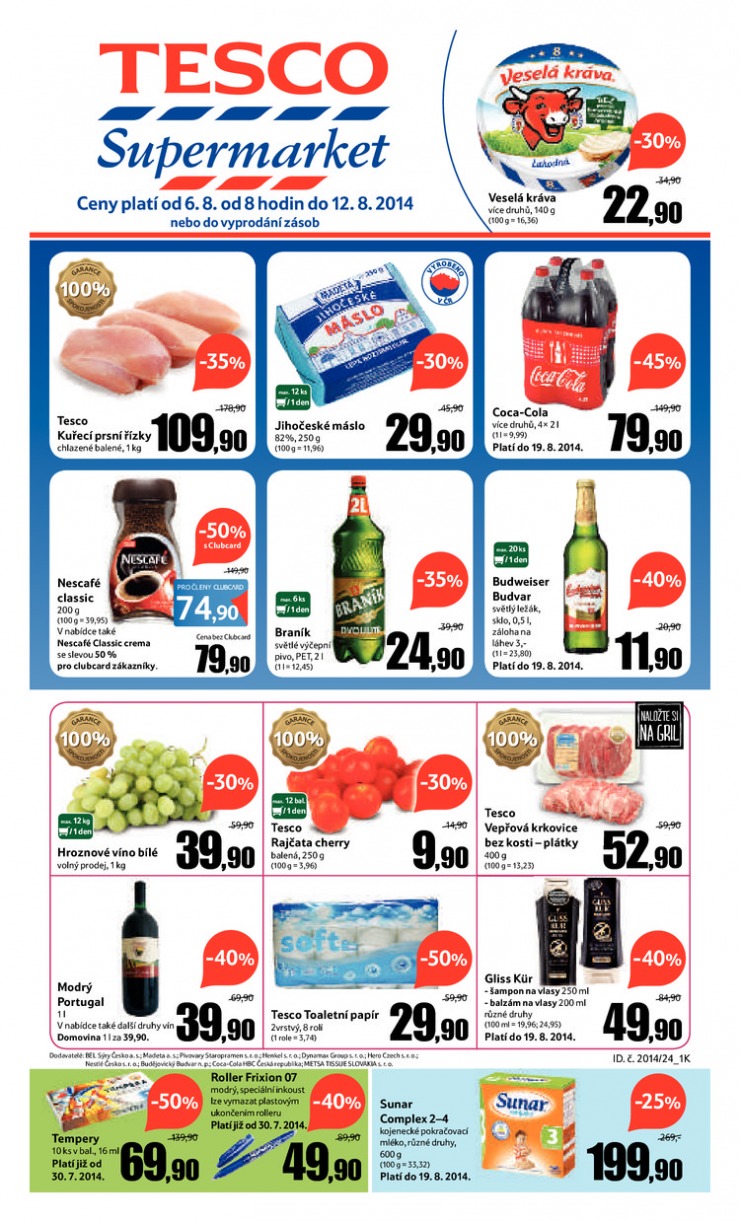letk Tesco supermarkety od 6.8.2014 strana 1
