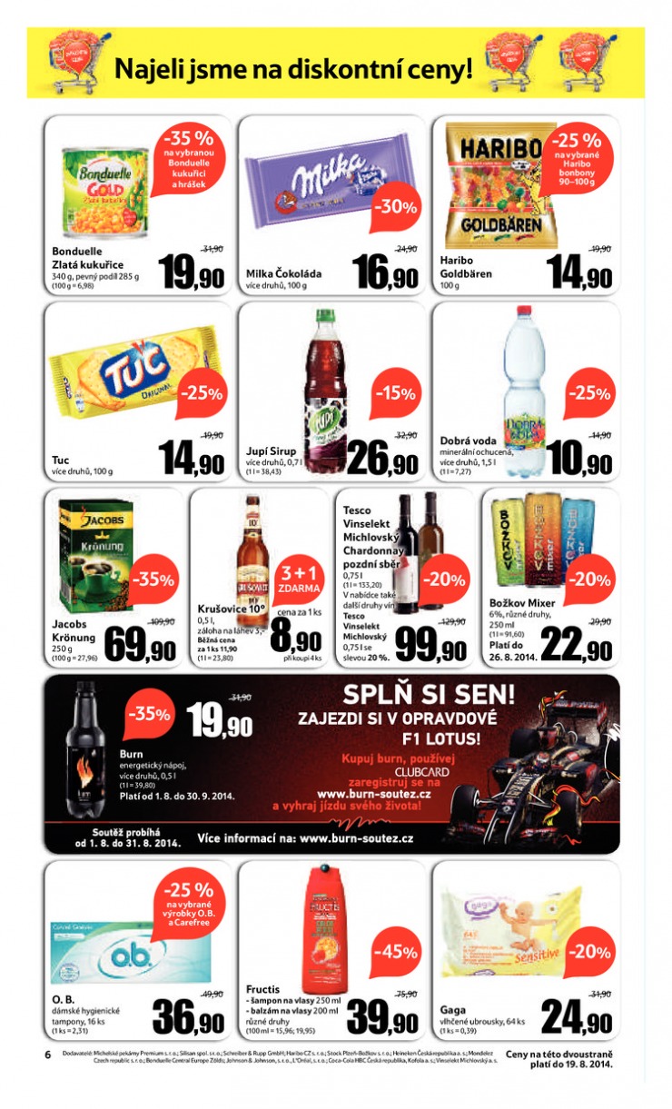 leták Tesco supermarkety od 6.8.2014 strana 1 leták Tesco supermarkety od 6.8.2014 strana 1