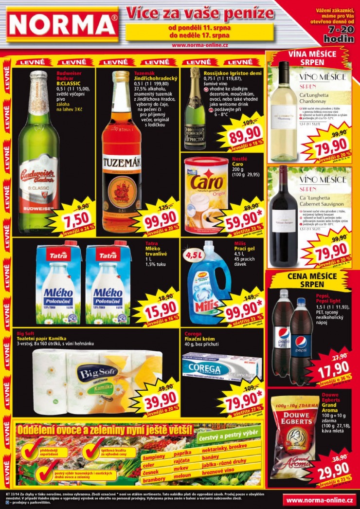 letk Norma Aktuln letk od 11.8.2014 strana 1