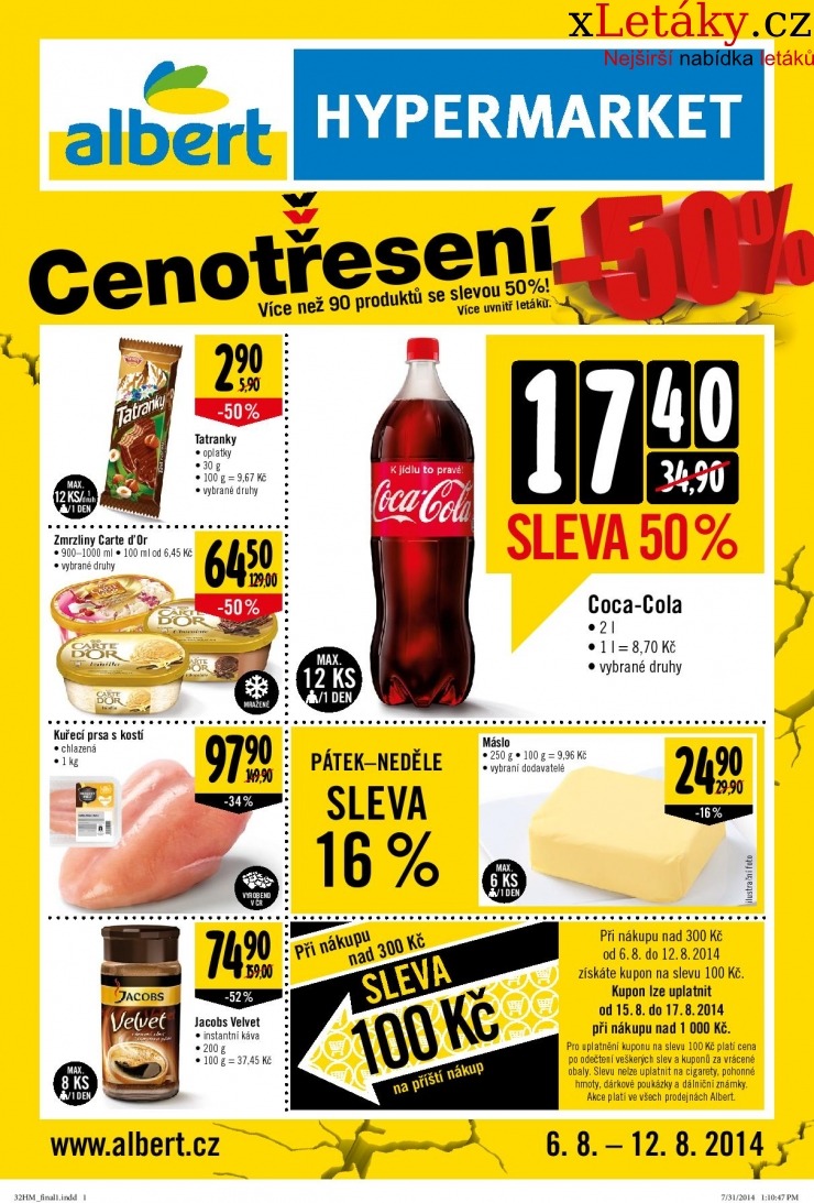 leták Albert Hypermarket leták strana 1 leták Albert Hypermarket leták strana 1