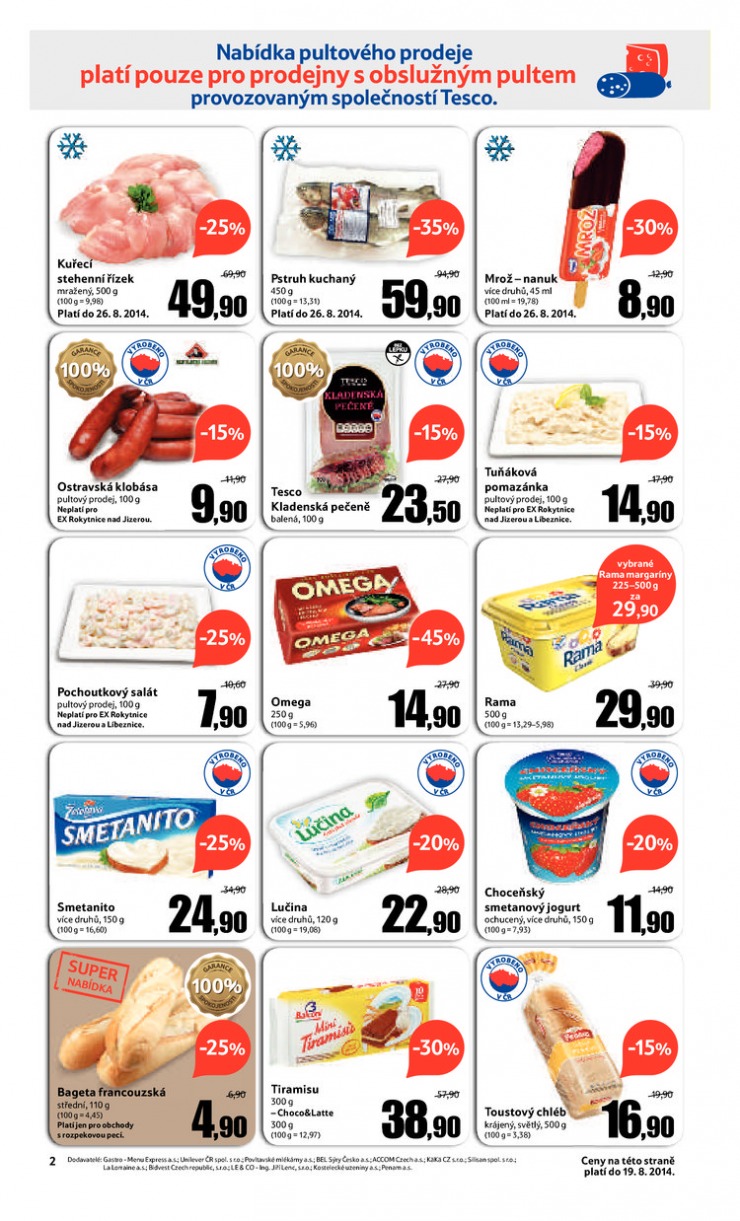 leták Tesco Expres obchody od 13.8.2014 strana 1 leták Tesco Expres obchody od 13.8.2014 strana 1