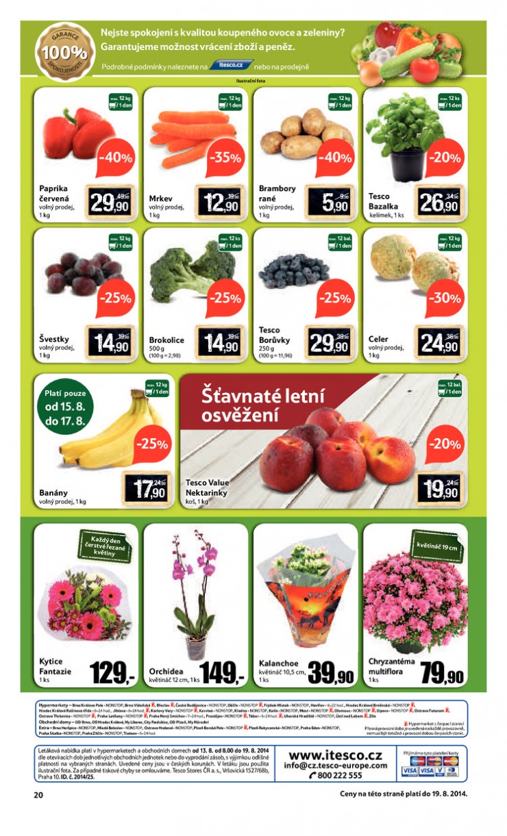 leták Tesco velké hypermarkety od 13.8.2014 strana 1 leták Tesco velké hypermarkety od 13.8.2014 strana 1