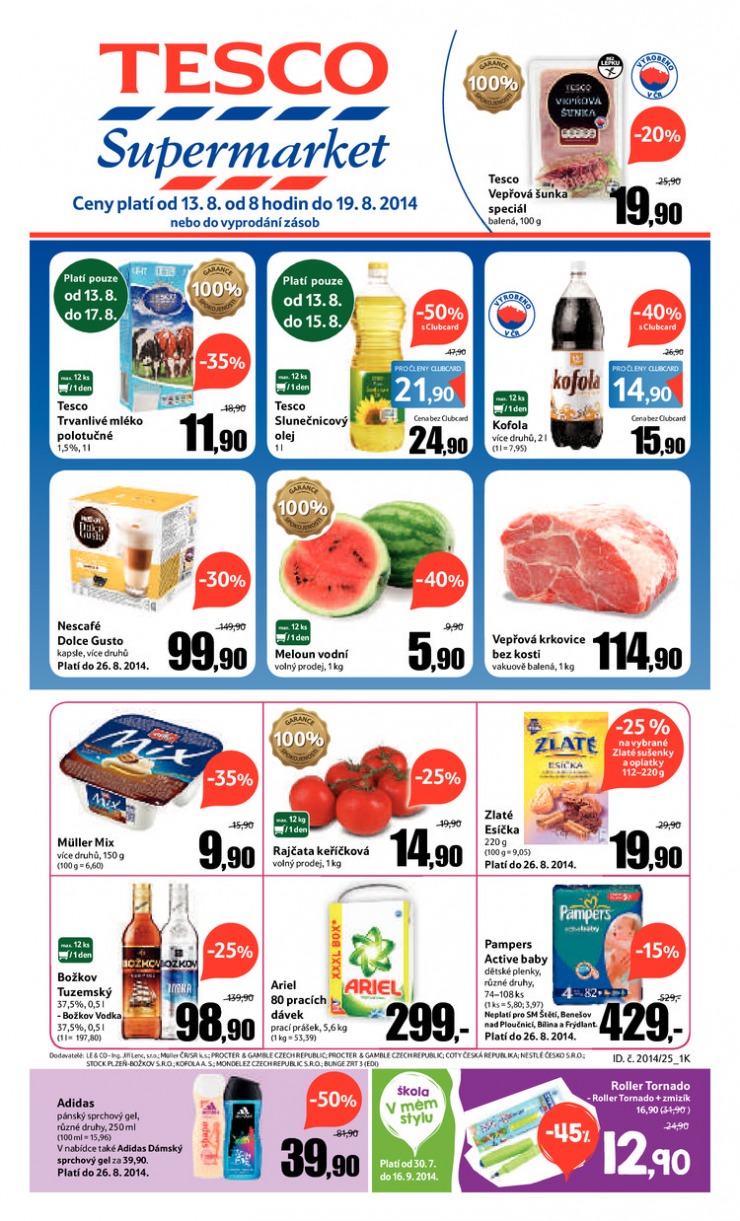 letk Tesco supermarkety od 13.8.2014 strana 1