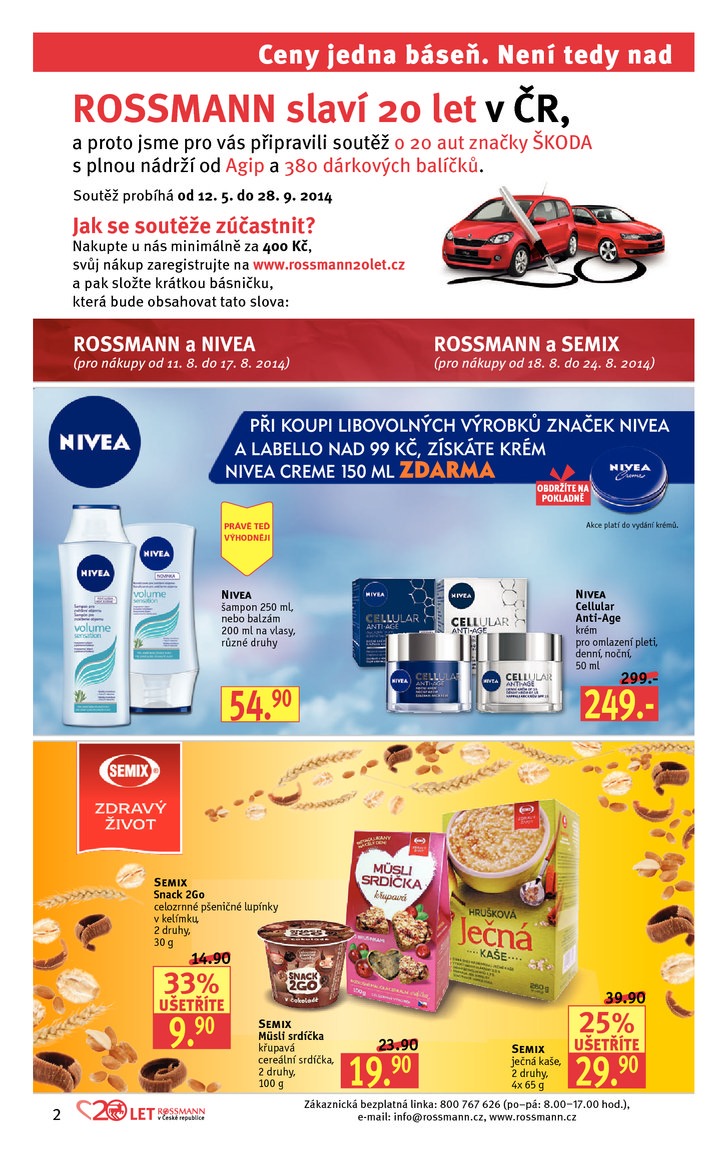 leták Rossmann Leták od 11.8.2014 strana 1 leták Rossmann Leták od 11.8.2014 strana 1