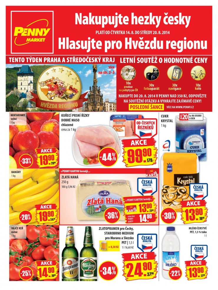 leták Penny Aktuální nabídka od 14.8.2014 strana 1 leták Penny Aktuální nabídka od 14.8.2014 strana 1