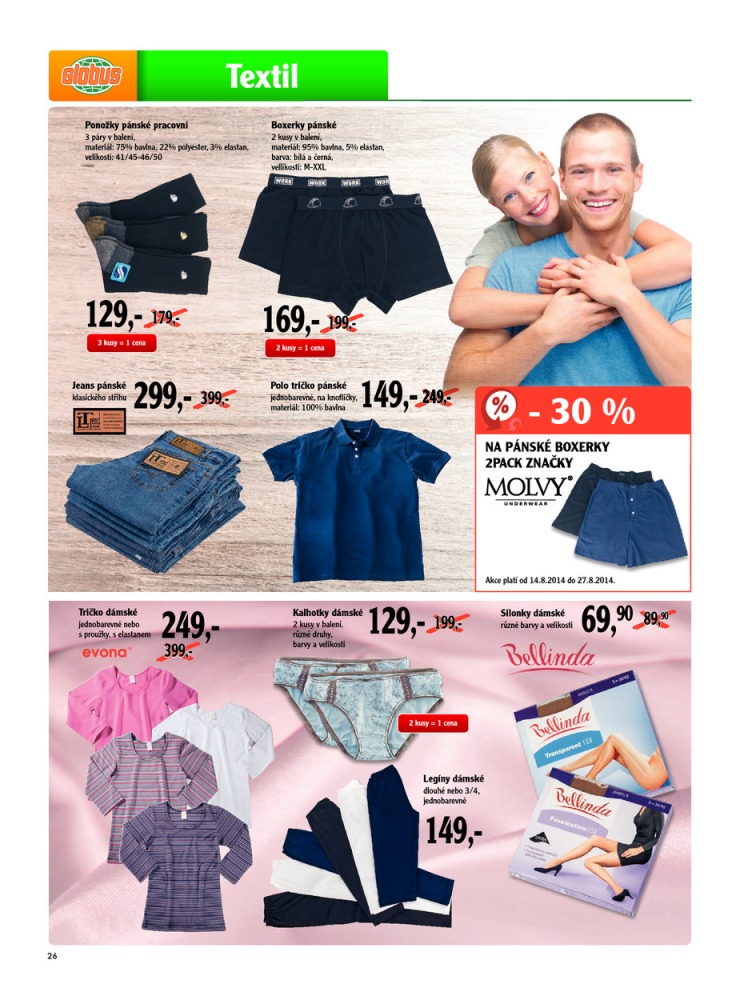 leták Globus Naše noviny od 14.8.2014 strana 1 leták Globus Naše noviny od 14.8.2014 strana 1