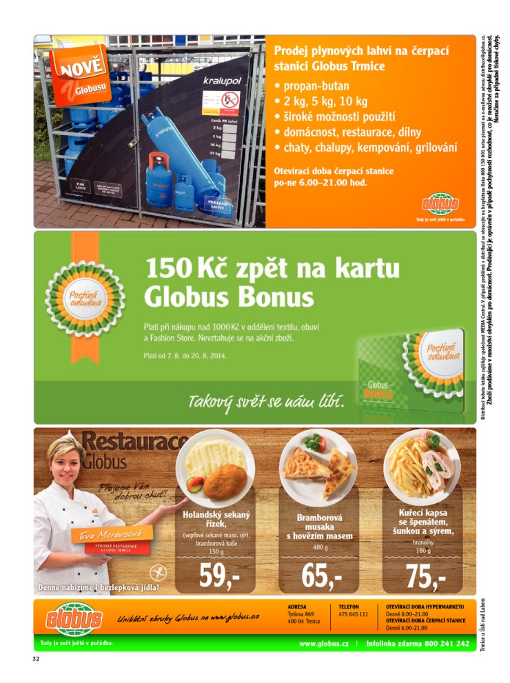 leták Globus Naše noviny od 14.8.2014 strana 1 leták Globus Naše noviny od 14.8.2014 strana 1