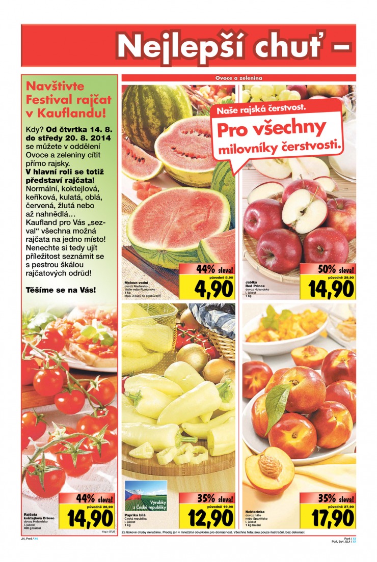 let�k Kaufland Aktu�ln� nab�dka od 14.8.2014 strana 1