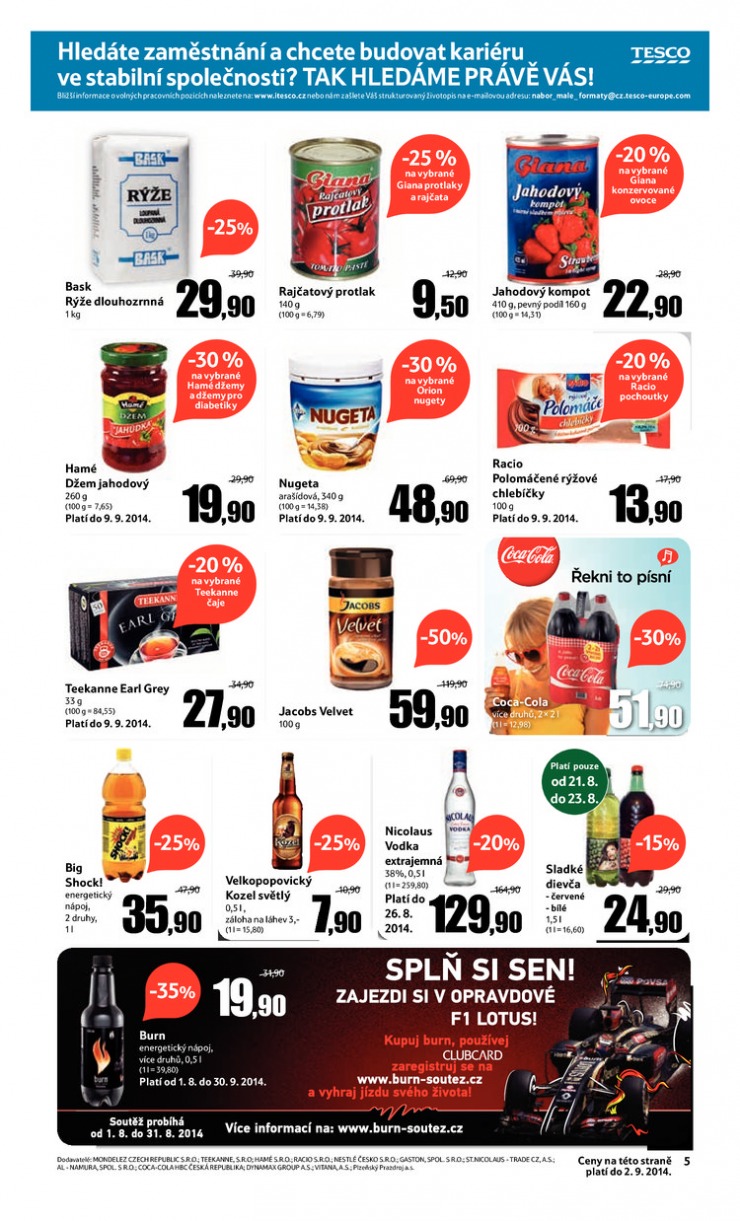let�k Tesco supermarkety od 20.8.2014 strana 1