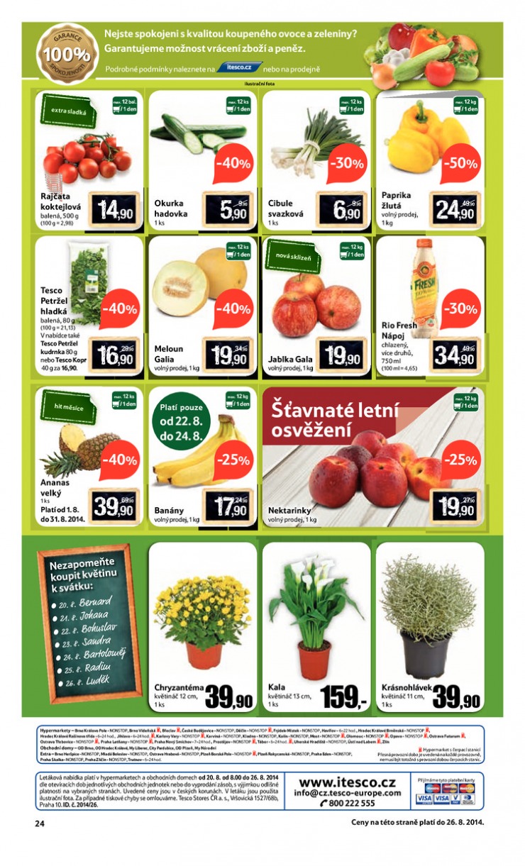 leták Tesco OD od 20.8.2014 strana 1 leták Tesco OD od 20.8.2014 strana 1