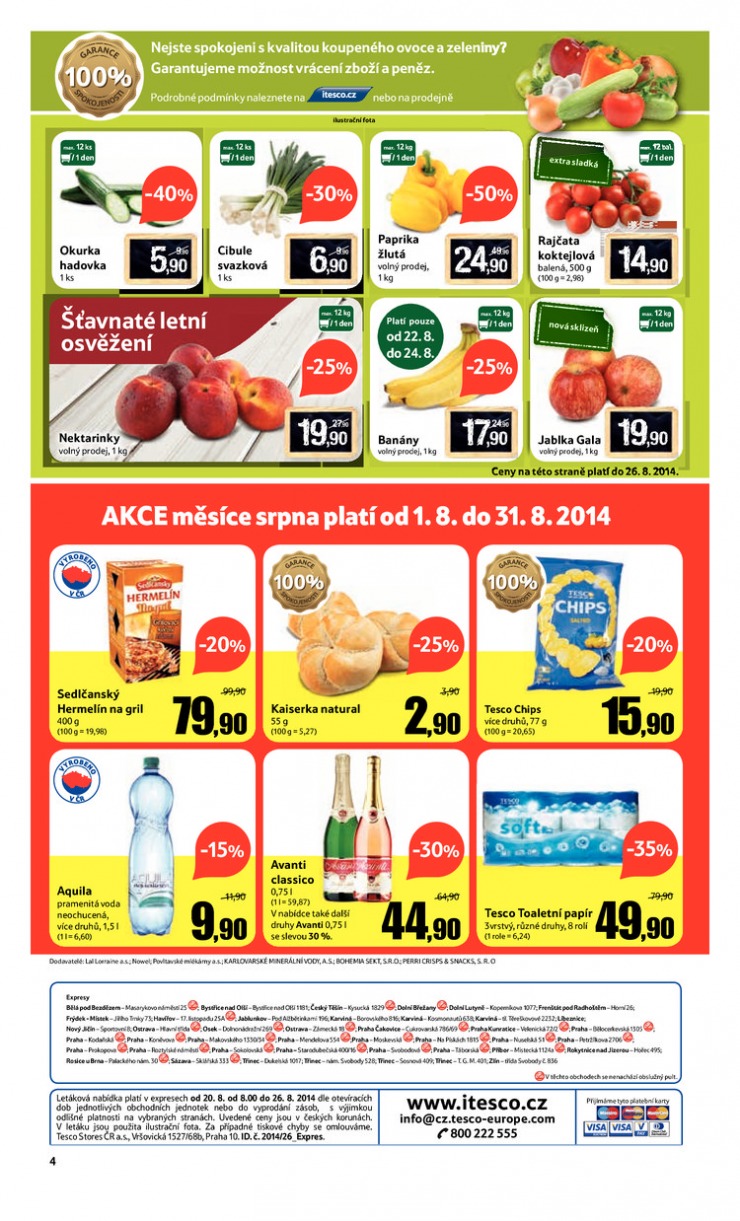 leták Tesco Expres obchody od 20.8.2014 strana 1 leták Tesco Expres obchody od 20.8.2014 strana 1