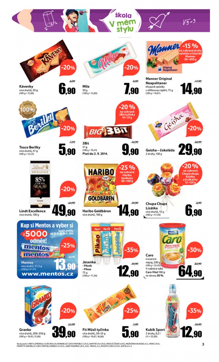 leták Tesco velké hypermarkety od 20.8.2014 strana 1 leták Tesco velké hypermarkety od 20.8.2014 strana 1
