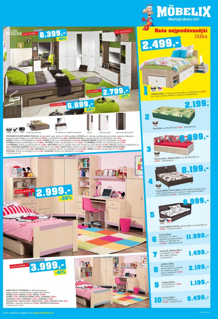 let�k Mobelix Aktu�ln� prospekt od 18.8.2014 strana 1