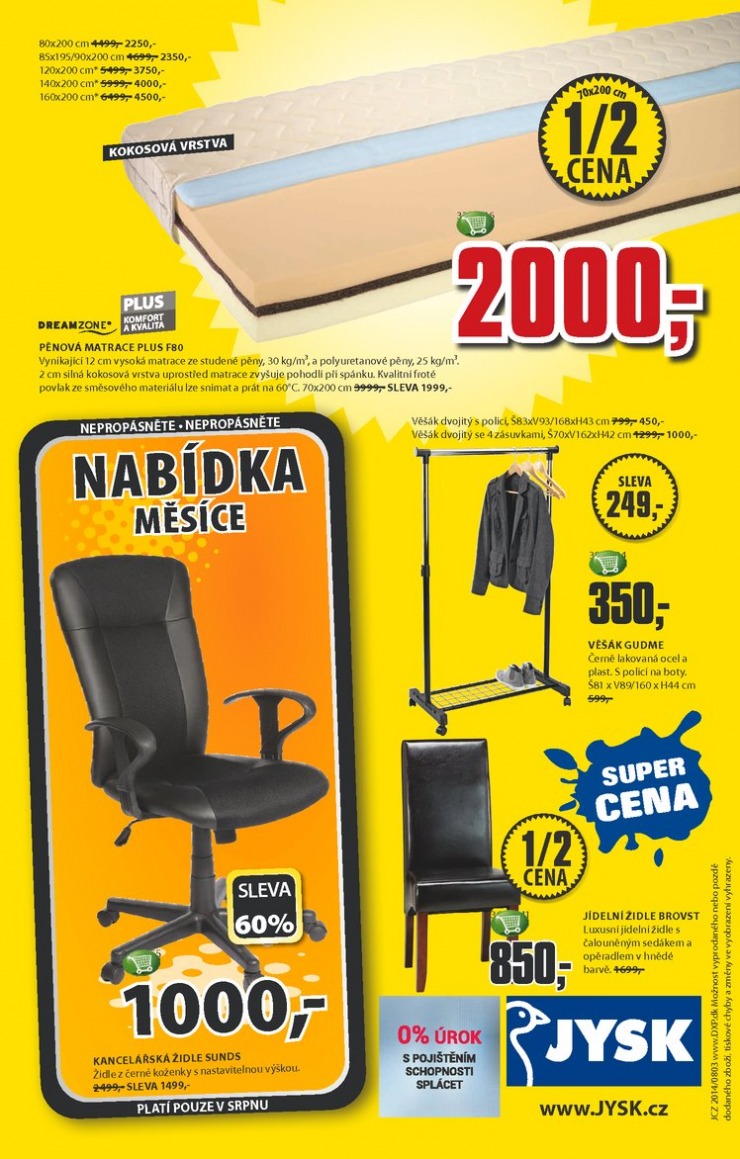 leták Jysk Nabídka týdne od 14.8.2014 strana 1 leták Jysk Nabídka týdne od 14.8.2014 strana 1