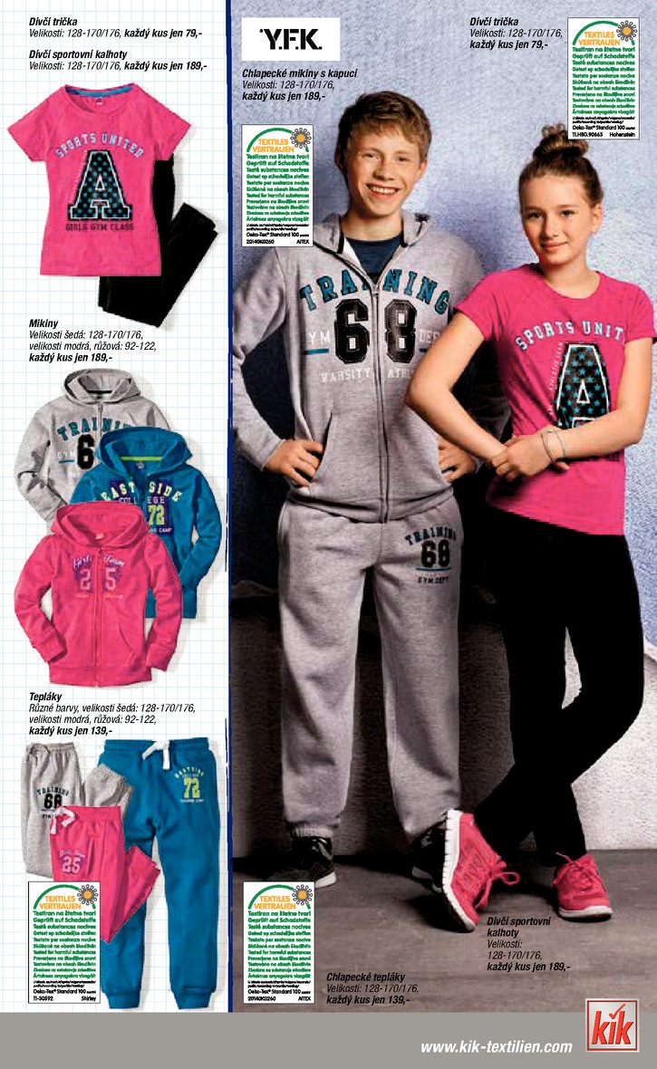 let�k Kik textil Prospekt od 20.8.2014 strana 1
